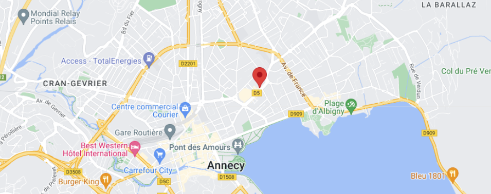 Map Gaëlle Piolot avocat 41 avenue du Parmelan 74000 Annecy